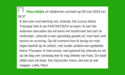 opleiding mano therapie